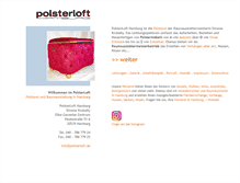 Tablet Screenshot of polsterloft.de